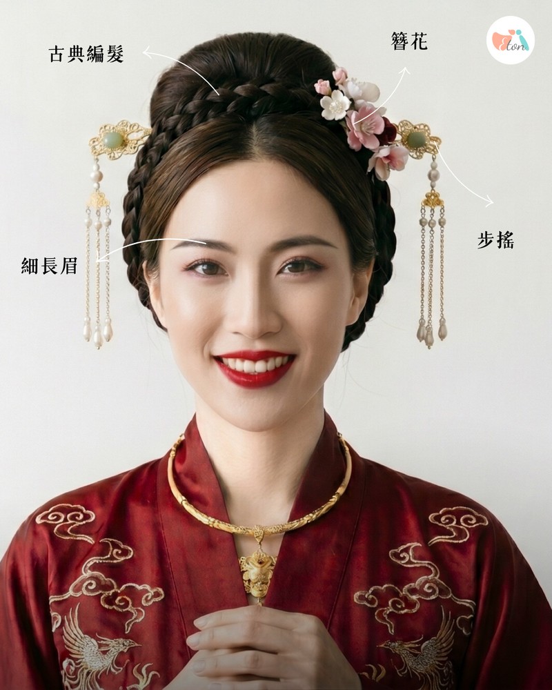 漢服古典風妝髮